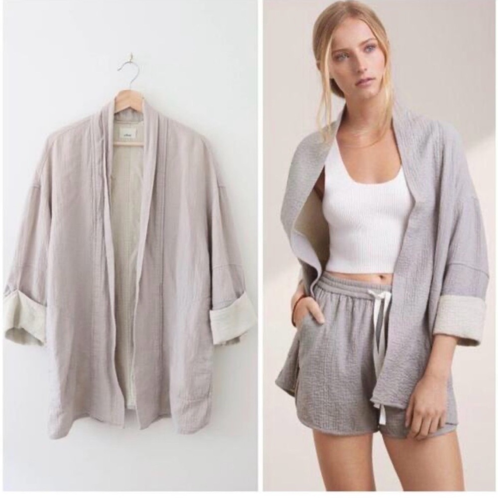 Aritzia Green Kimono Cardigan